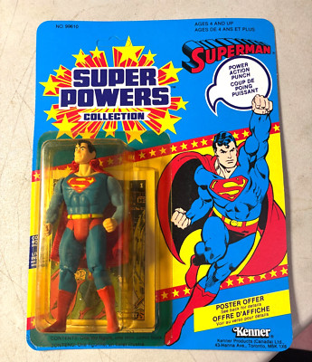 Super Powers / SUPERMAN / 1984 Kenner SEALED / Canadian Card / CHECK DESCRIPTION