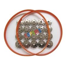 20 BOBBINS+2 BELTS FOR SINGER 221 Featherweights,221k,222,221-1,222k,201,201A