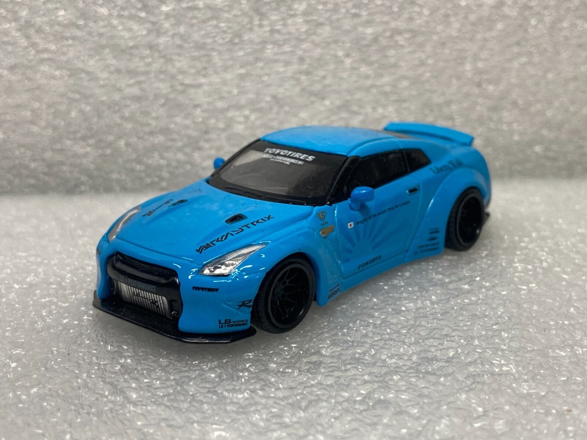 NW 1/64 ニッサン 日産 GTR R35 LB 青色 MINIGT 1/64 4 LB WORKS Nissan GT-R (R35) Light Blue MGT00004