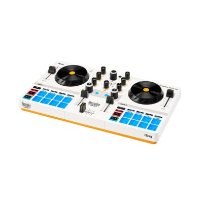 Hercules DJControl Mix Ultra Compact 2 Deck Battery Powered DJ Controller Mixer