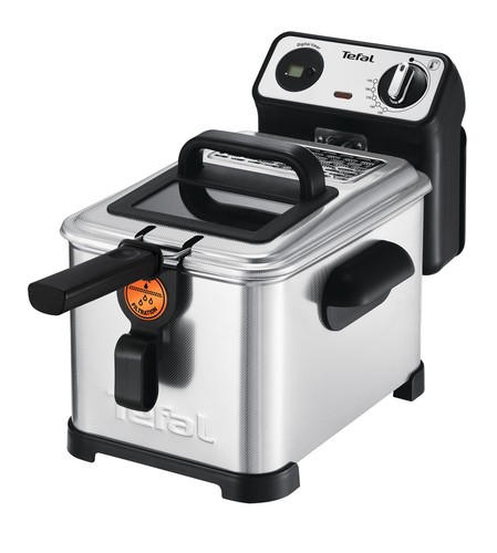 TEFAL Fritteuse Filtra Pro FR5111 3 Liter Öl Edelstahl für 800 g Pommes silber - Bild 2 von 12