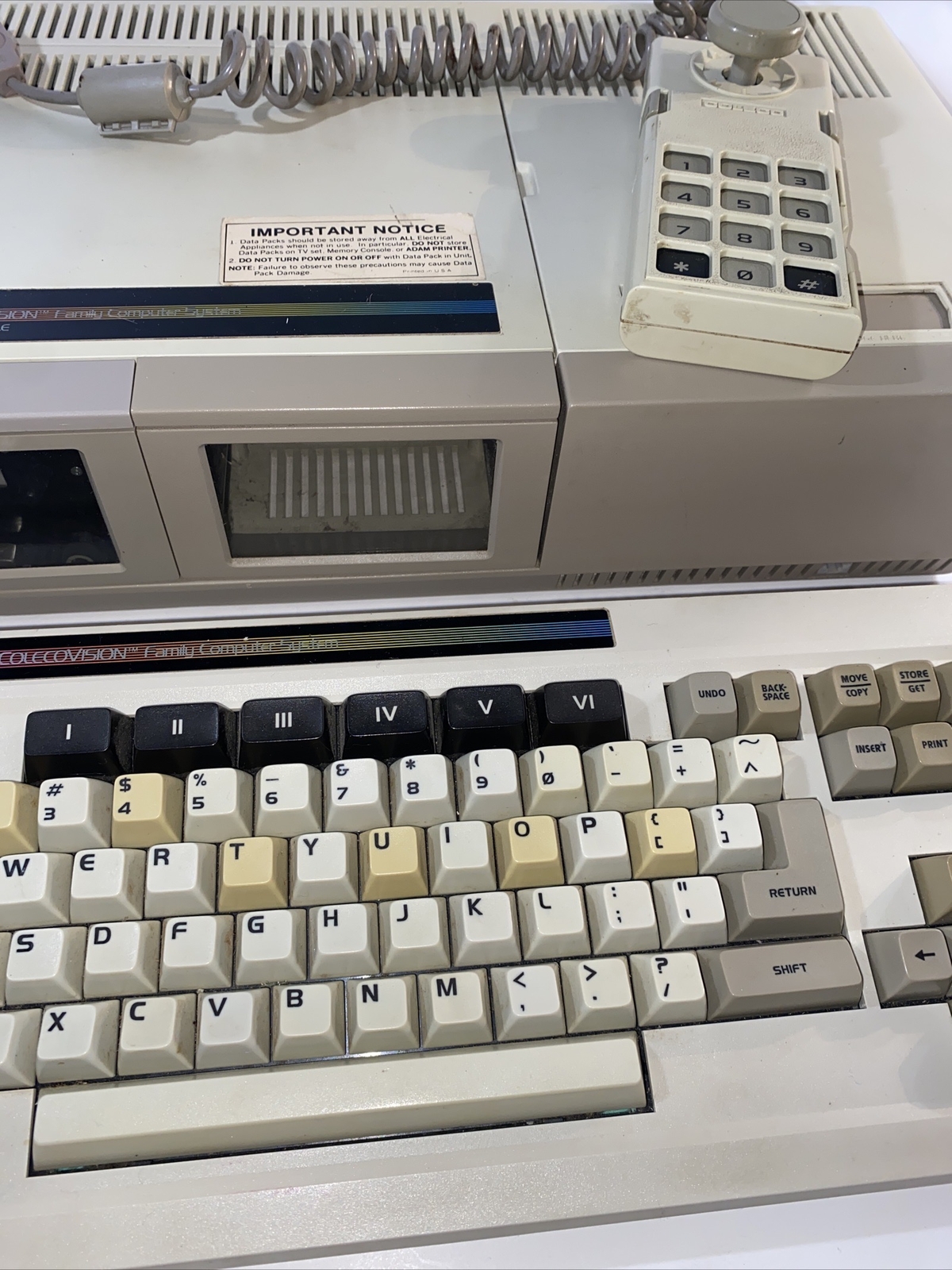 Colecovision Coleco ADAM Computer System & Keyboard No Power To Test eBay