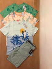 New Cat  Jack, Cherokee, Boys Summer Clothing Lot of 4 Size 14