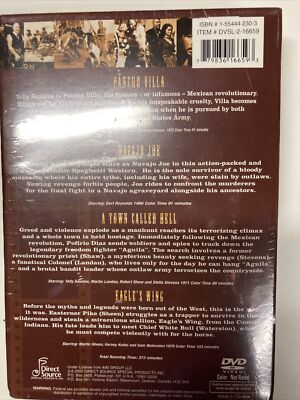 Wild West Box: 4 Movies DVD 2-Disc Set Telly Savalas Burt Reynolds