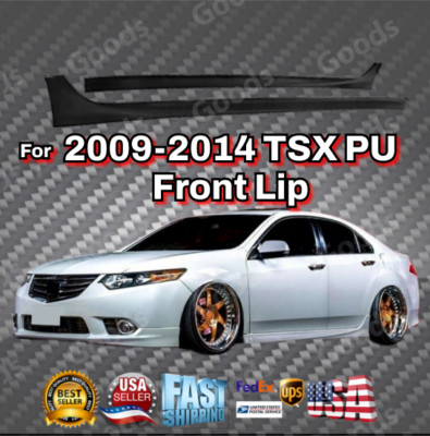 Acura TSX 2009-2014 Side Skirts — Black PU Type-S Style, Body Kit