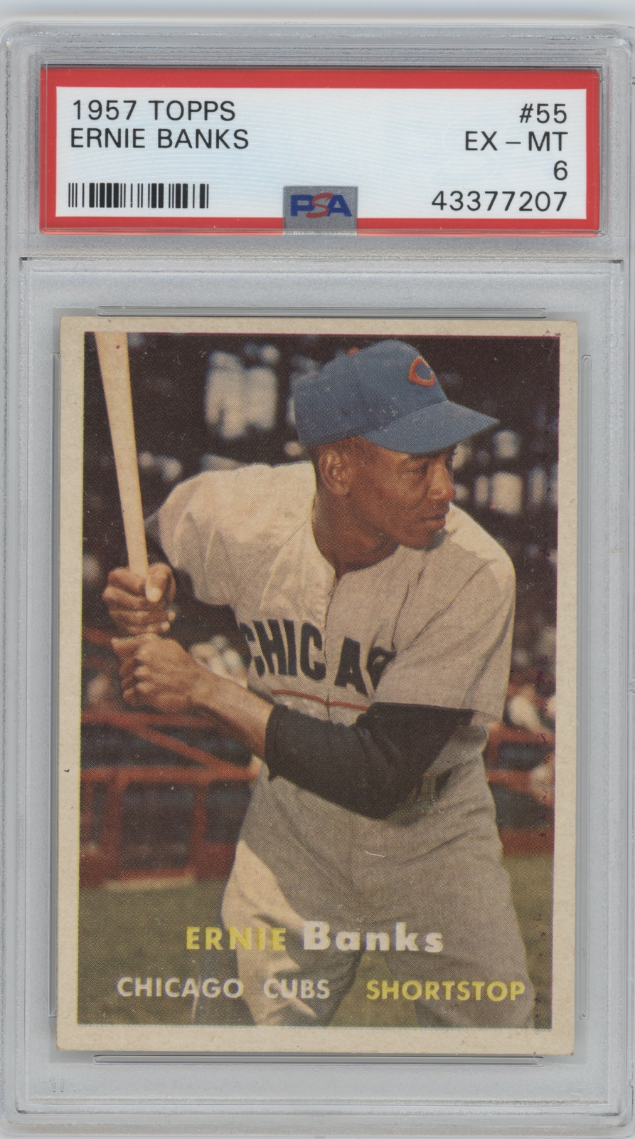 1957 Topps Ernie Banks PSA 6