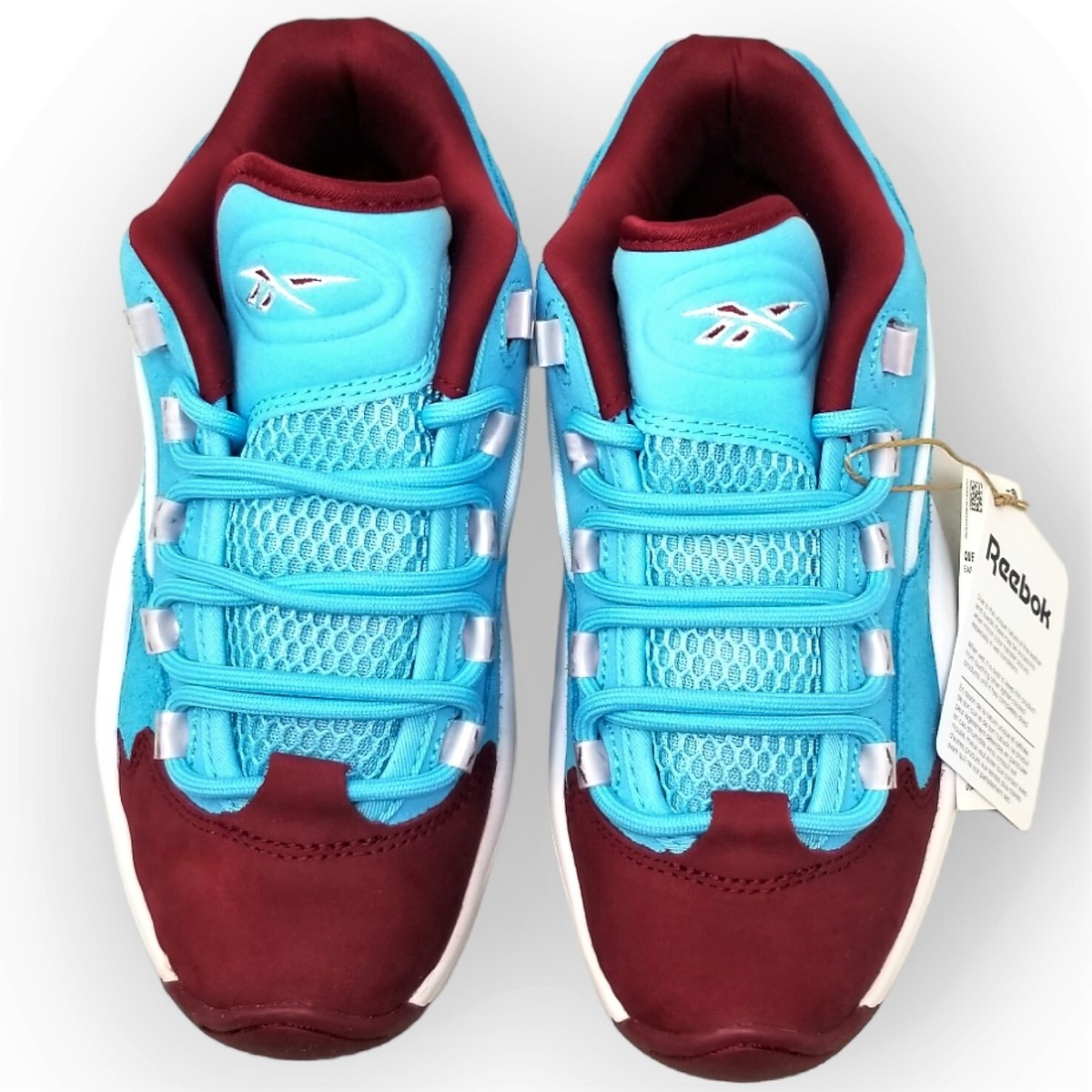 REEBOK QUESTION LOW 'PHILLIES' Blue/Burgundy/White (GZ0990 REEBOK QUESTION LOW 'PHILLIES' Blue/Burgundy/White (GZ0990