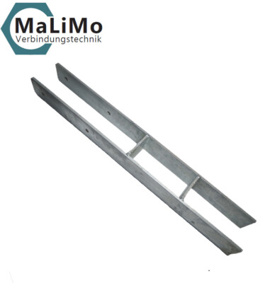 H-Anker EXTRA STABIL Pfostenträger 101x800x80x8 mm feuerverzinkt Pfostenanker