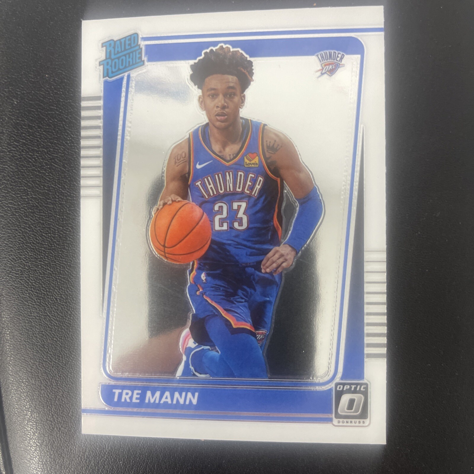 Tre Mann 2021-22 Donruss Optic Rated Rookie RC Oklahoma City Thunder #168