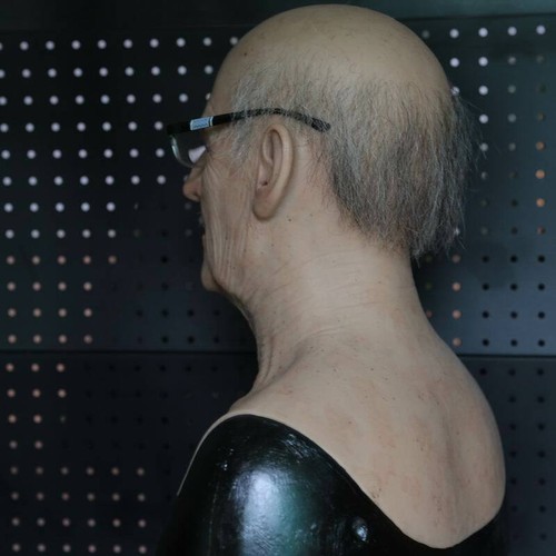 Highly simulated silicone old man Halloween performance mask old man mask - 第 4/9 張圖片