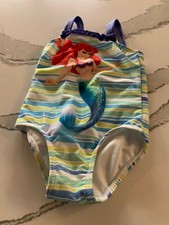Disney La Sirenita Niñas Infantil Traje de Baño Talla 18 Meses Traje de Natación Nuevo