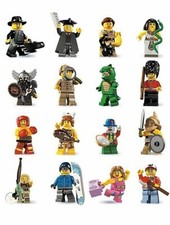 LEGO Minifigures 8805 Series 5 -All 16 in Stock- Graduate Lizard Royal Guard  