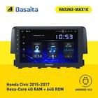Dasaita 9" Octa Core Android Car double Din Honda Civic 2016-18 (4G RAM+64G ROM)