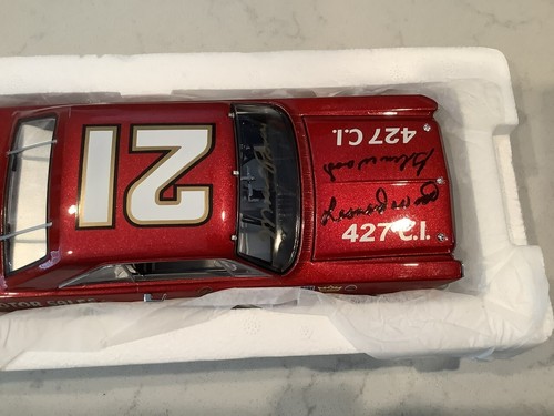 MARVIN PANCH & WOOD BROS AUTOGRAPHED 1965 URL AUGUSTA MOTOR DIECAST W/COA & CARD - Picture 11 of 20