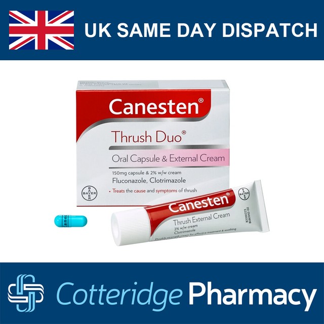 Canesten Thrush Duo Oral Capsule & External Cream for sale online eBay