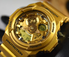 Rare Casio Ga300gd-9a 5259 Mens G-shock Gold Ana-digital Watch New Battery