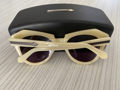 Karen Walker Number One Sunglasses in Vanilla Wood Karen Walker Number One Vanilla Wood | Violette Boutique main image 2