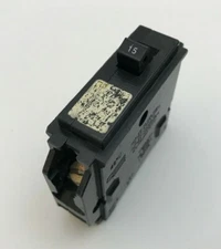Square D 15A HOM115 Single or 1 Pole 15Amp Circuit Breaker 