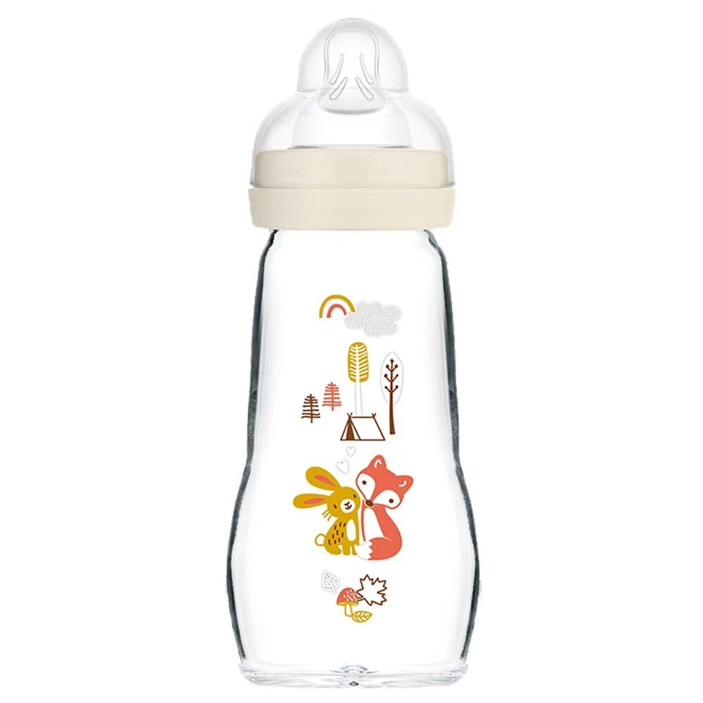 MAM Feel Good Glass Bottle Unisex 260ml Glass Bottle x 1