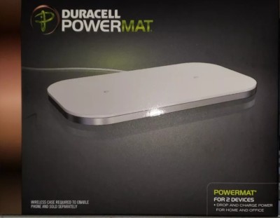 Wireless Charger Duracell Powermat for 2 Devices (PMA compatible) White