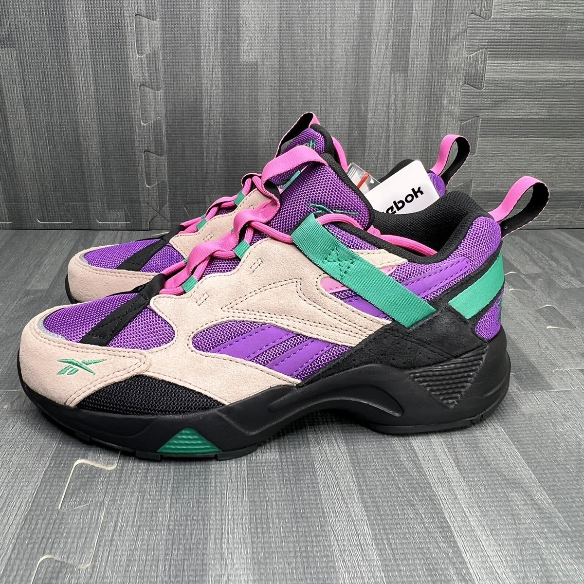 Reebok Aztrek 96 Adventure Women&#039;s 8 Shoes Buff/True Grey/Emerald EG9224 eBay