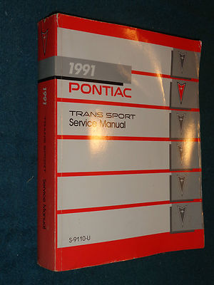 1991 PONTIAC TRANS SPORT SHOP MANUAL / ORIGINAL BOOK 