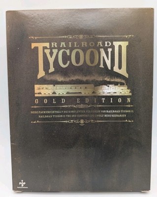Railroad Tycoon II Gold Edition PC Big Box   Komplett mit Handbuch Vintage Spiel