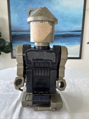 Vintage Remco 1969 Tin Man Robot Battery Op. Large Plastic Silver Parts Repair