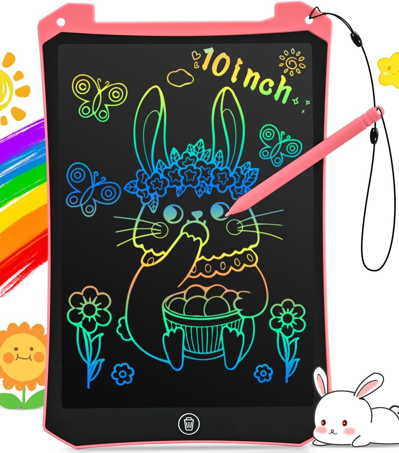 EooCoo 10 Inch LCD Writing Tablet for Kids - Electronic Drawing Doodle Board Toy Gift