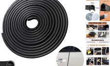 Car Door Edge Guards, 16.4Ft 5m Car Door Protector Edge Guards 16-2/5Ft black