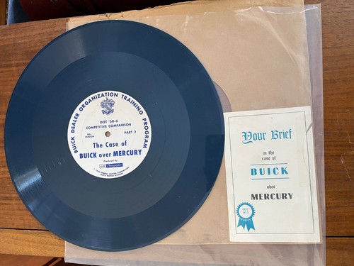 Competitive Comparison - The Case Of Buick Over Mercury-1958 Dot 58-3 Blue Vinyl