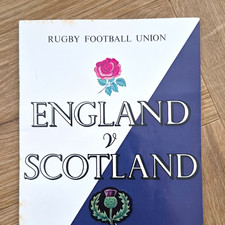 Rugby Football Union Rugby Programme England v Scotland (Team Lists)