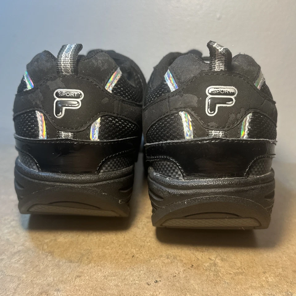 Zapatos deportivos Fila Walk N Sculpt para mujer talla 9M negros/plateados tonificantes para caminar Foto 4 de 4