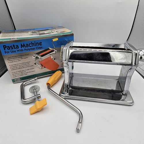 VTG AMACO Pasta Machine (12381S) Polymer Clay Roller Tool Incomplete w/ Orig Box