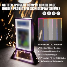 Funda protectora de parachoques con losa de tarjeta graduada TPU con parte posterior transparente para comercio ACE