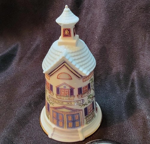 RARE LENOX VILLAGE BELL(s) Hall Farms Parrish School PO Cottage Depot Mill Store - Picture 4 of 18