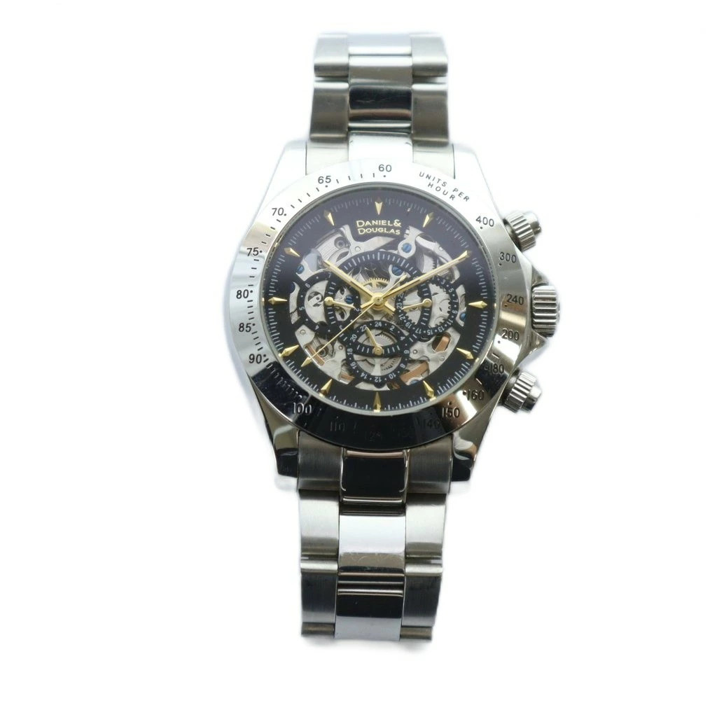 Daniel Douglas Skeleton Automatic Watch Black Dia… - image 2