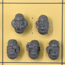 Warhammer 40K Space Marines Deathwatch Kill Team Veteran Heads (A)
