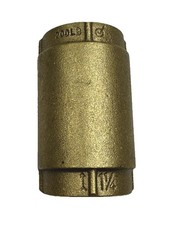 EverFlow Inline Spring Loaded Check Valve Backflow Prevention Lead-Free 1-1/4