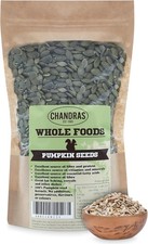 Chandra Whole Foods – Raw Pumpkin Seeds 1KG - Low-Carb High 1 kg (Pack of 1)  12.00 per kilo