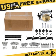 92mm Aluminum Ls1 Ls2 Ls6 Intake Manifold 5.3l 6.0 5.7l Silver W Throttle Body 92mm Aluminum Ls1 Ls2 Ls6 Intake Manifold 5.3l 6.0 5.7l Silver W Throttle Body