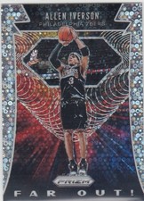 2019-20 Allen Iverson Panini Prizm Far Out DISCO HOLO Insert #18 - 76ers