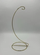 Gold Metal Ornament Display Stand 11” Holder for Ornament or Globe