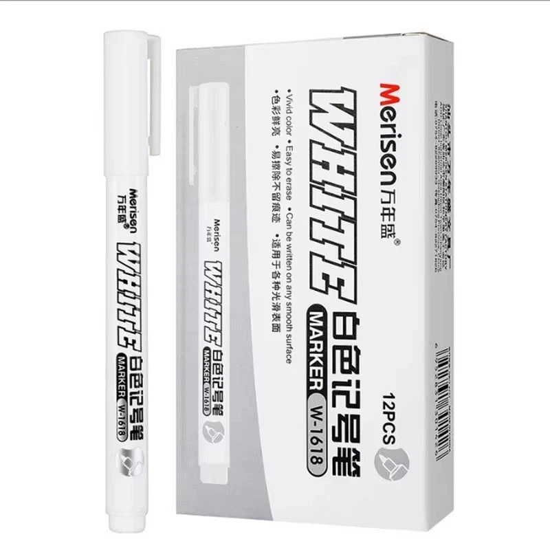 1/2/3/5Pcs White Waterproof Permanent Paint Marker Pens for 