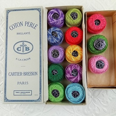 Cartier Bresson France 13 Lot Perlé Brillante Cotton Embroidery Thread 95yd #8 