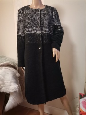 Edler ESCADA Damen Wollmantel Wintermantel Mantel TRENCHCOAT WOLLE M/L 40-42