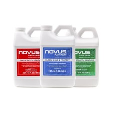 NOVUS-PK64 Plastic Clean Shine 1, Fine Scratch Remover 2, and Heavy Scr...