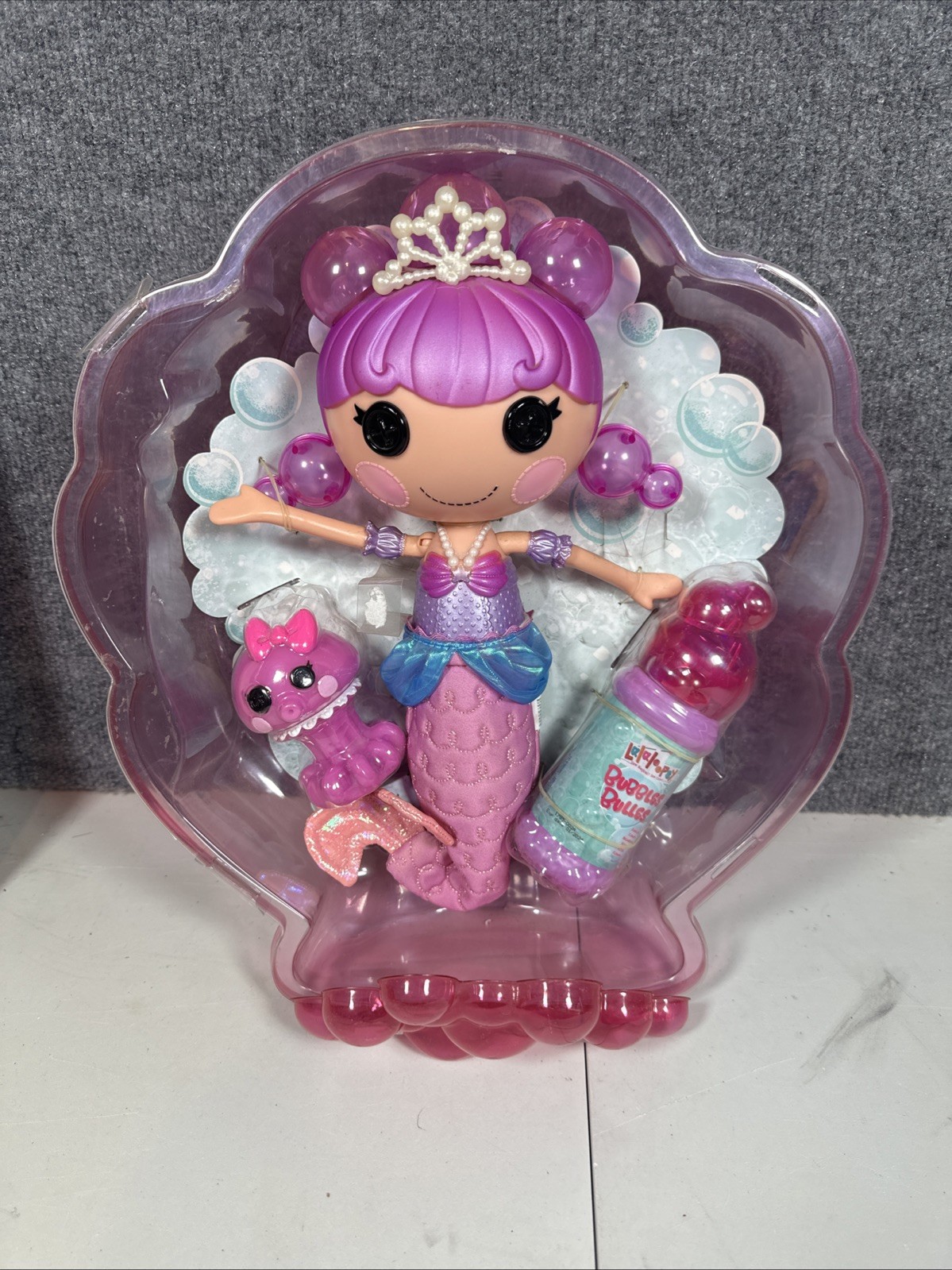 RARE Mini Lalaloopsy Pearly Seafoam Mermaid Minis Doll Pet Octopus COMPLETE NEW 