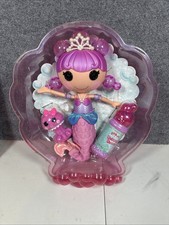 RARA mini bambola mini sirena schiuma di mare perlata Lalaloopsy polpo animale domestico COMPLETA NUOVA 