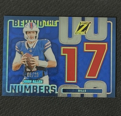Panini Zenith 2024 Josh Allen Behind the Numbers #14 Buffalo Bills NFL 5/25